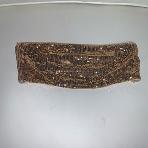 Express gold sparkle bandeau